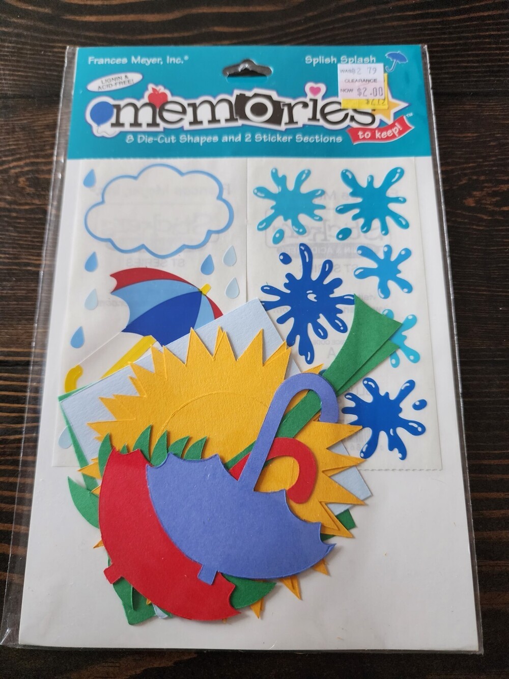 NEW Splish Splash Memories Kit Frances Meyer•Rain•Umbrella•Clouds Retired #16